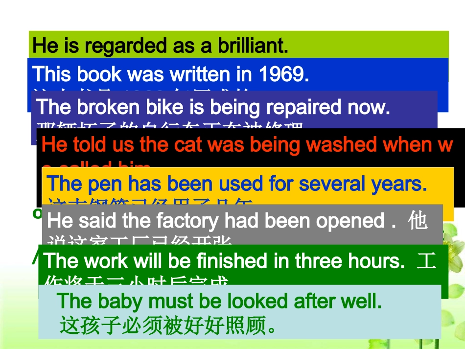 高中英语被动语态课件_第3页