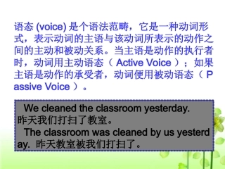 高中英语被动语态课件