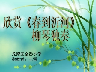 五年级（下册第一课：柳琴与琵琶