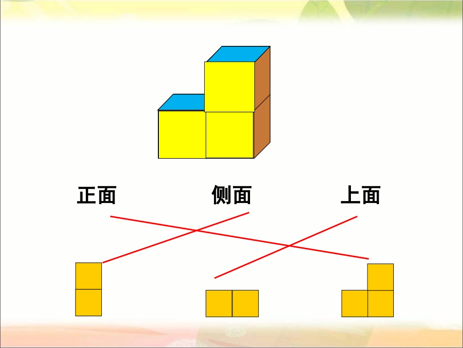 《观察三个正方体组成的物体》教学课件_第3页