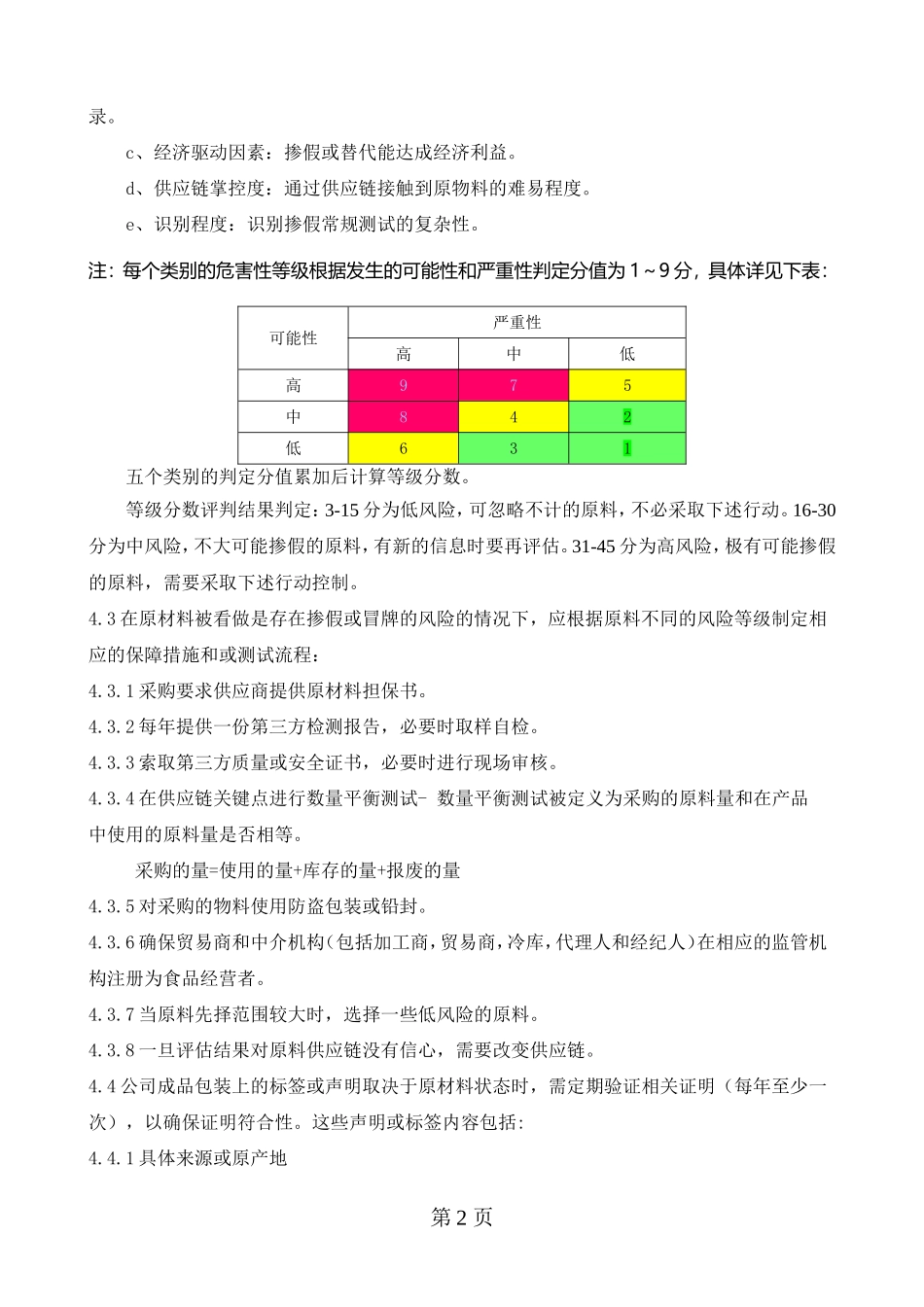 预防和消除食品欺诈程序2.0_第2页