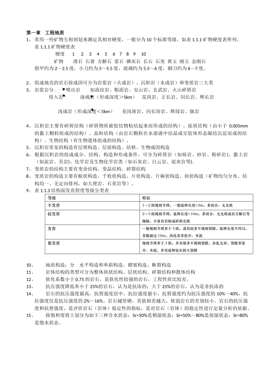 2015年造价工程师土建计量重点笔记_第1页