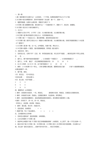 一上重点内容x
