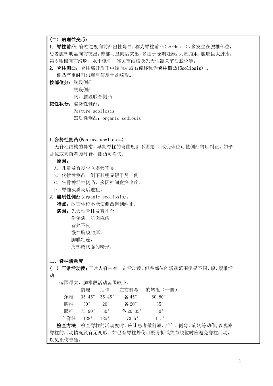 诊断学规范脊柱与四肢检查教案_第3页