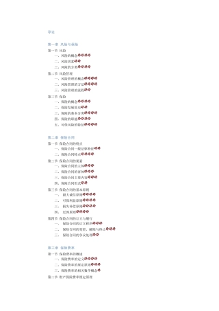 保险学教学大纲