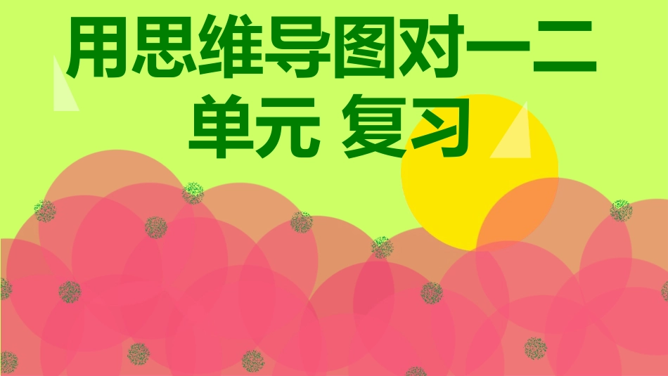 一二单元复习 思维导图]_第1页