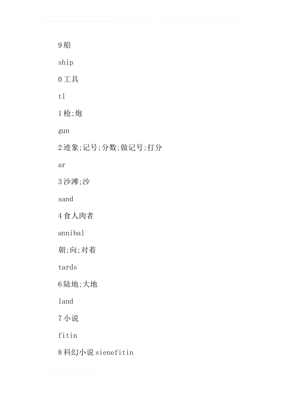 八年级英语下册Unit 8单词表整理_第2页