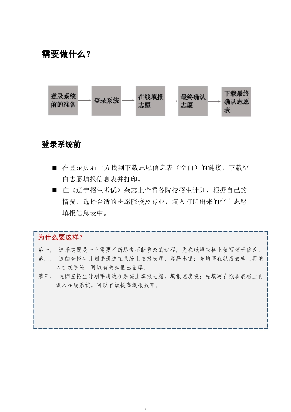 2018年辽宁高考志愿填报系统操作手册(考生版)_第3页