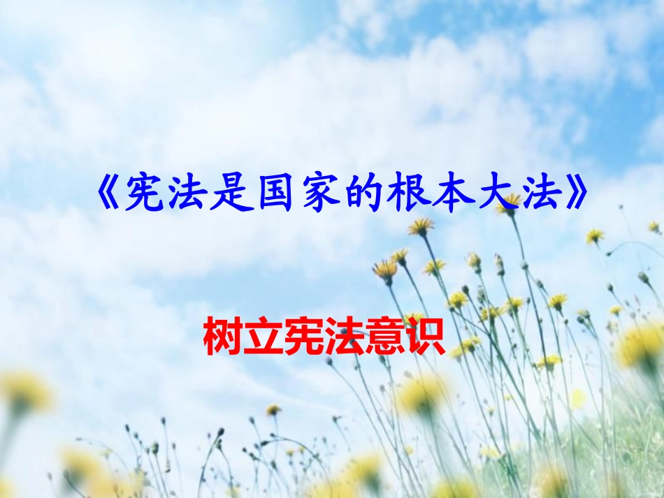 一(2)班宪法教育_第1页