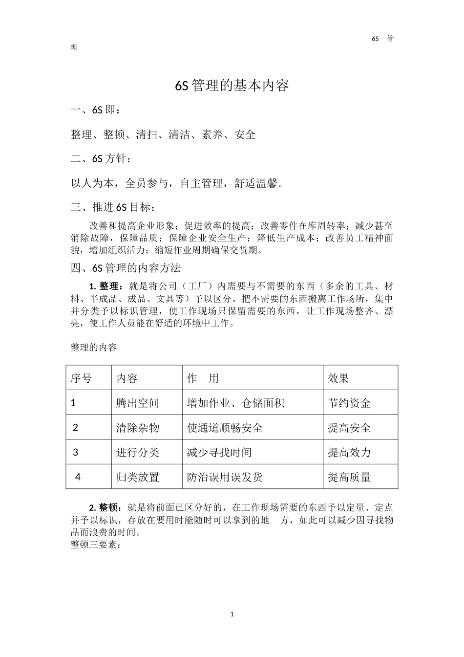6S管理的基本内容_第1页