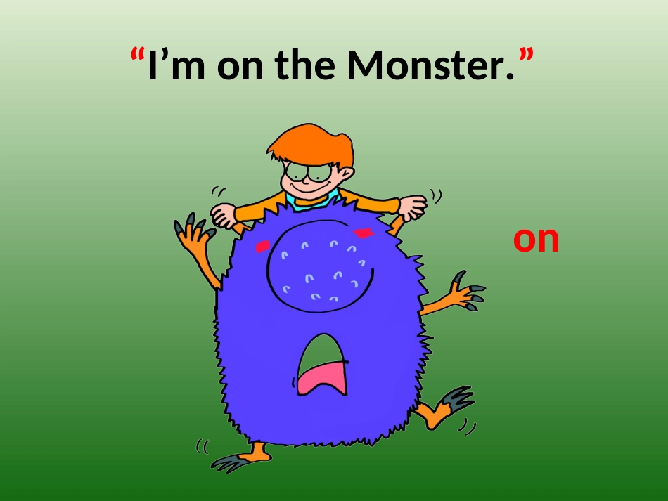 英语故事Monsterisangry!_第3页