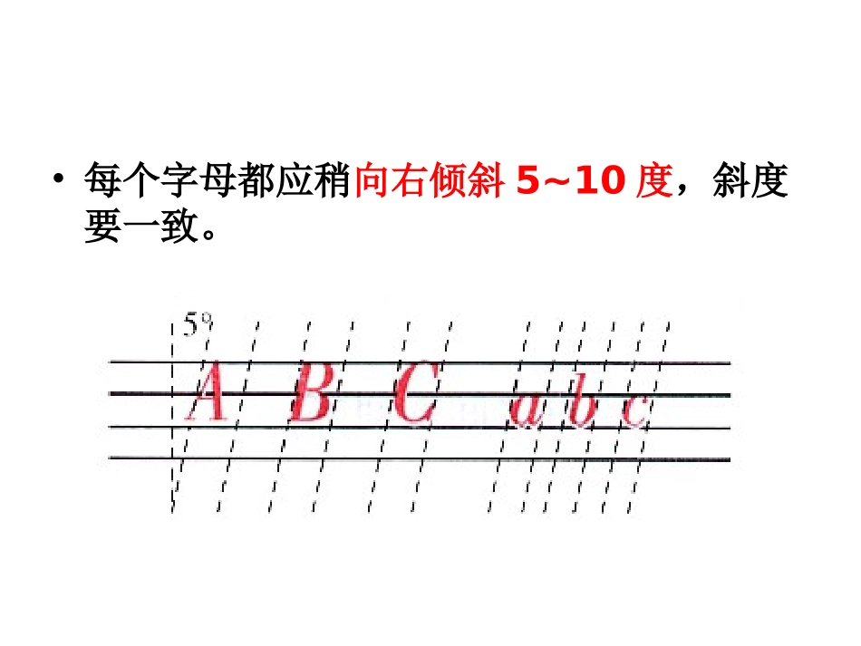 26个英文字母书写注意事项及笔顺动态演示ppt_第2页