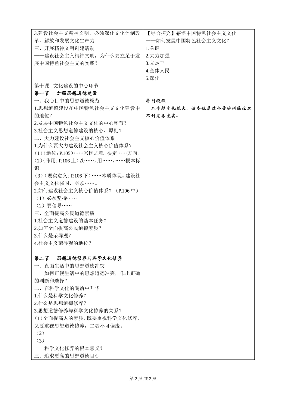 专题九中华文化与文化强国建设_第2页