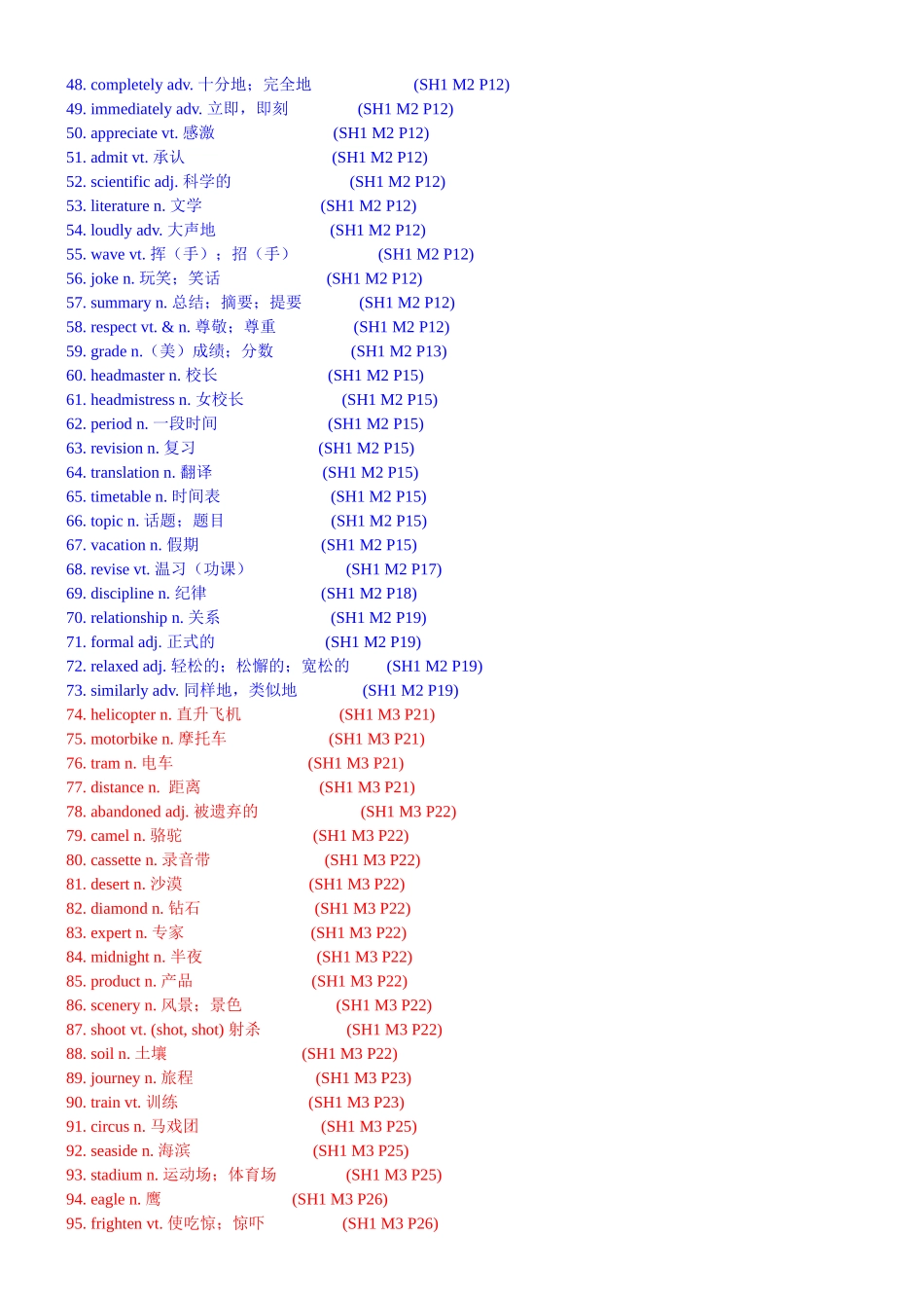 高中英语词汇表（第一册） (2)_第2页