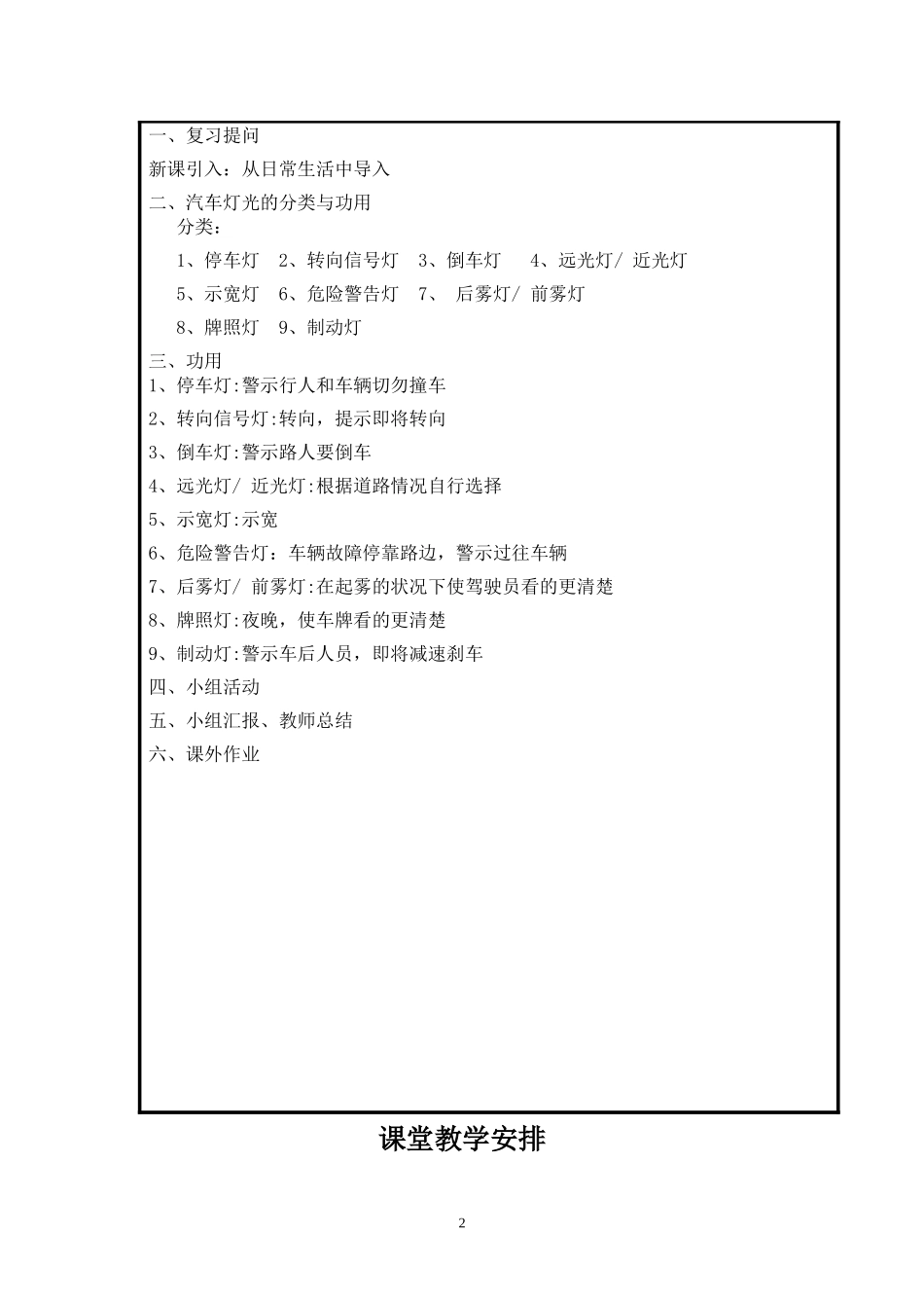 项目三任务2：常见汽车指示灯的识别_第2页