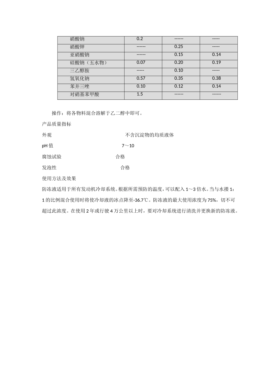 丙二醇防冻液配方_第3页