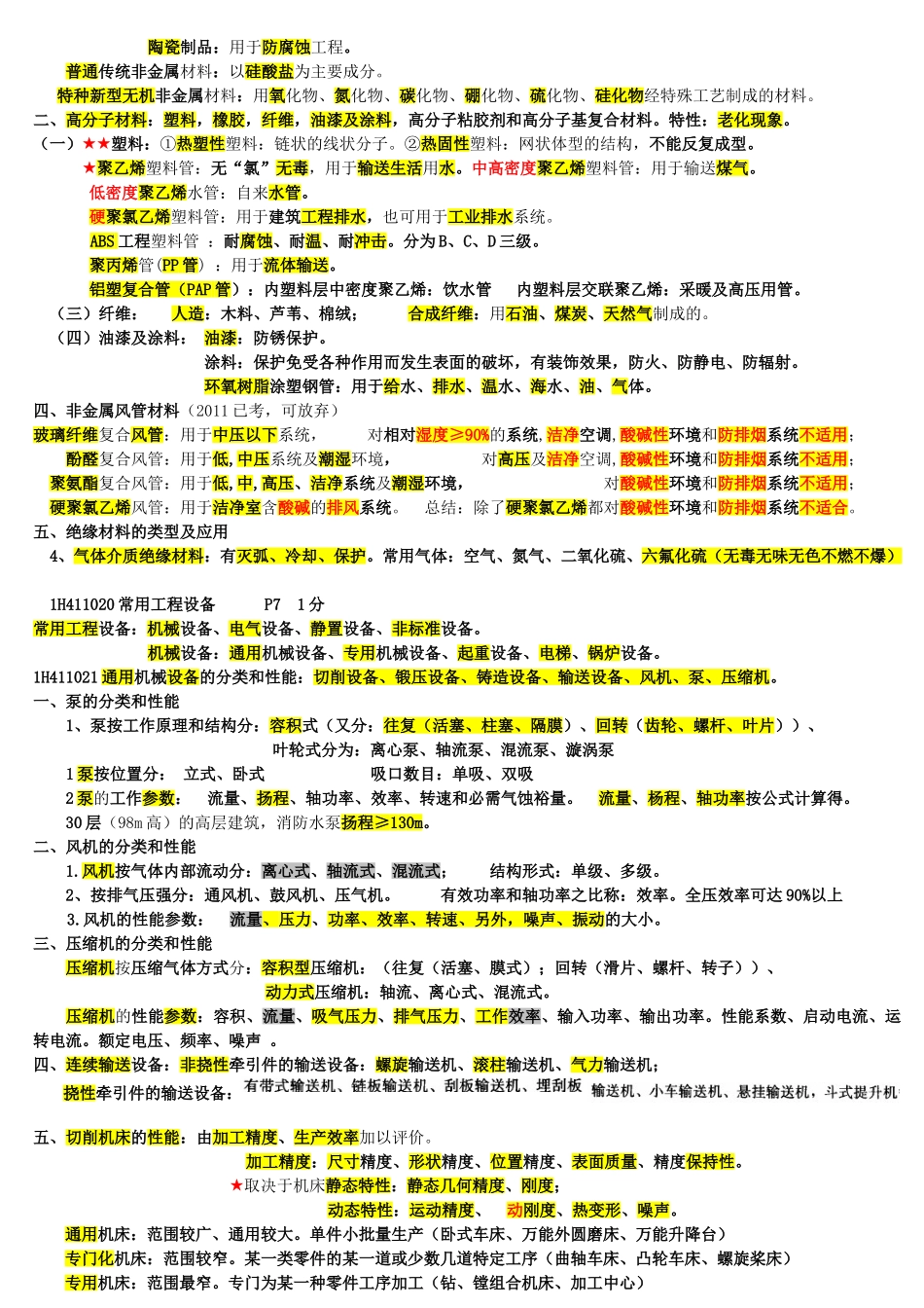 一级建造师机电实务必过知识点_第2页