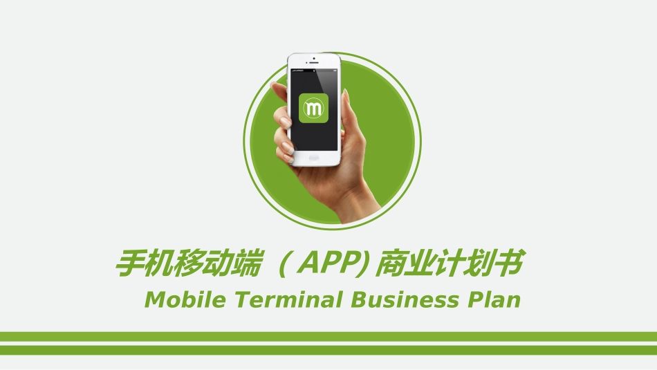 APP商业计划书模板_第1页