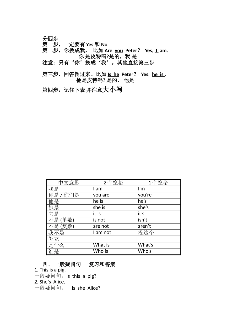 上海三年级(上)英语牛津 语法复习和答案_第2页