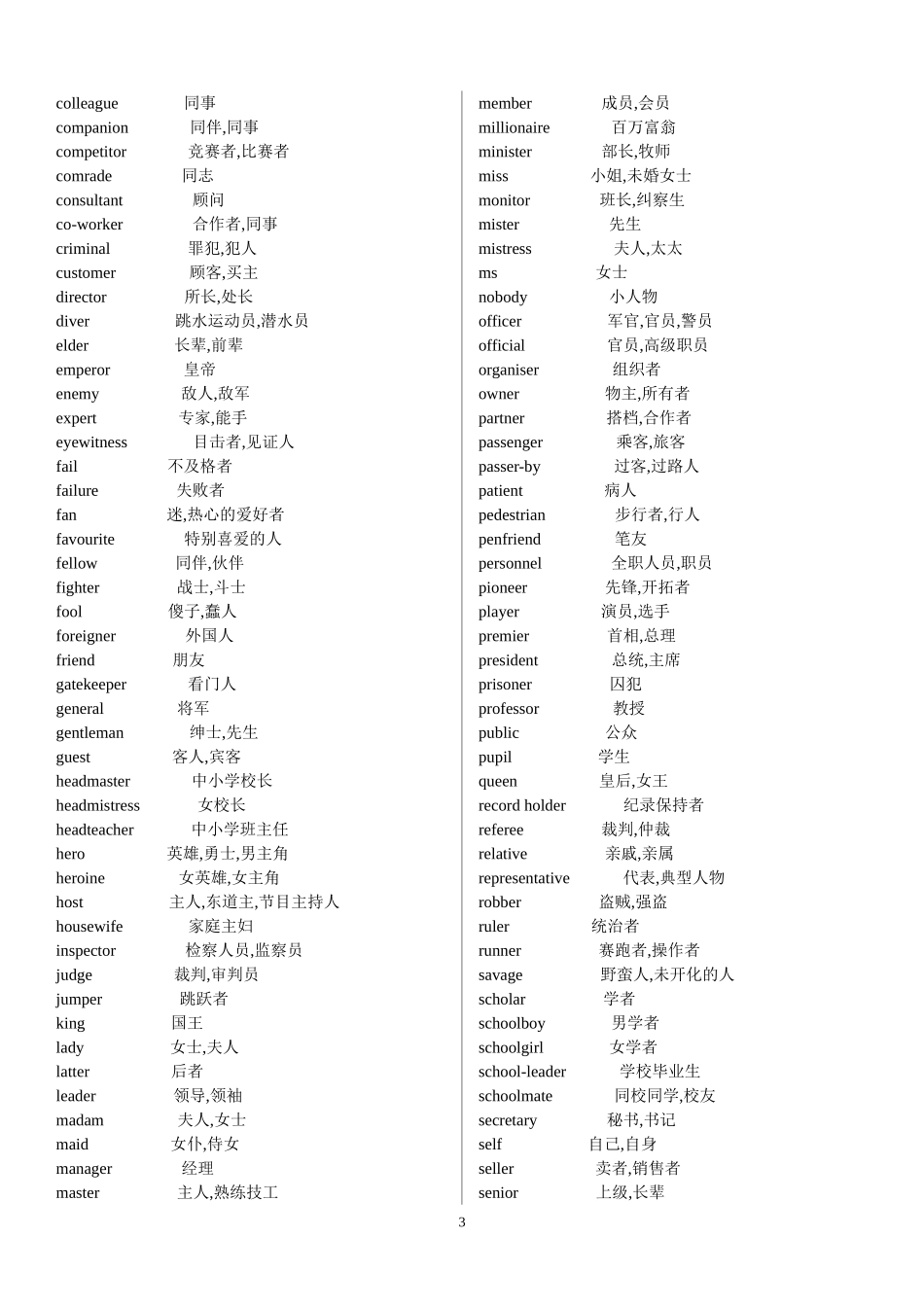 2018届高考英语单词3500分类记忆_第3页