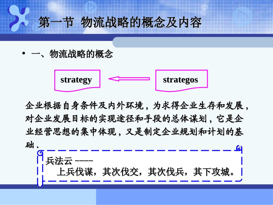 物流系统规划及其分析设计课件2 物流战略规划_第3页
