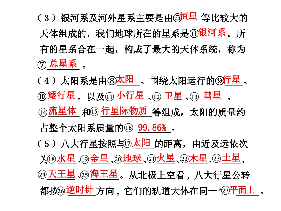 第一章第2课时地球的宇宙环境和太阳对地球的影响_第2页