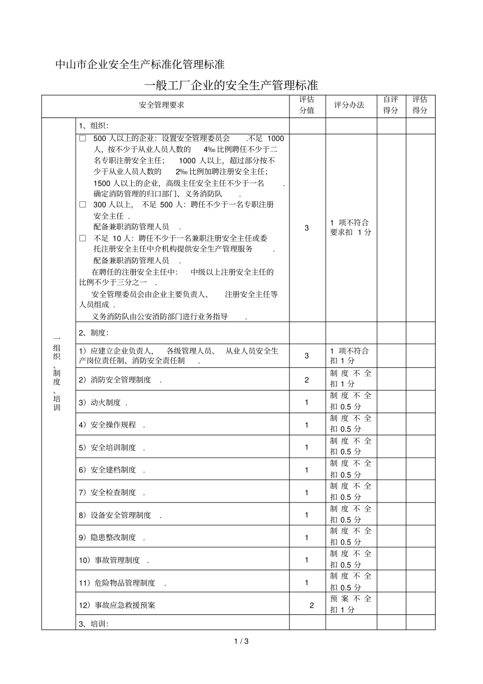 中山企业安全生产标准化管理标准般工厂_第1页