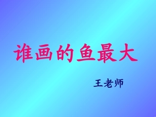 17《谁画的鱼最大》课件