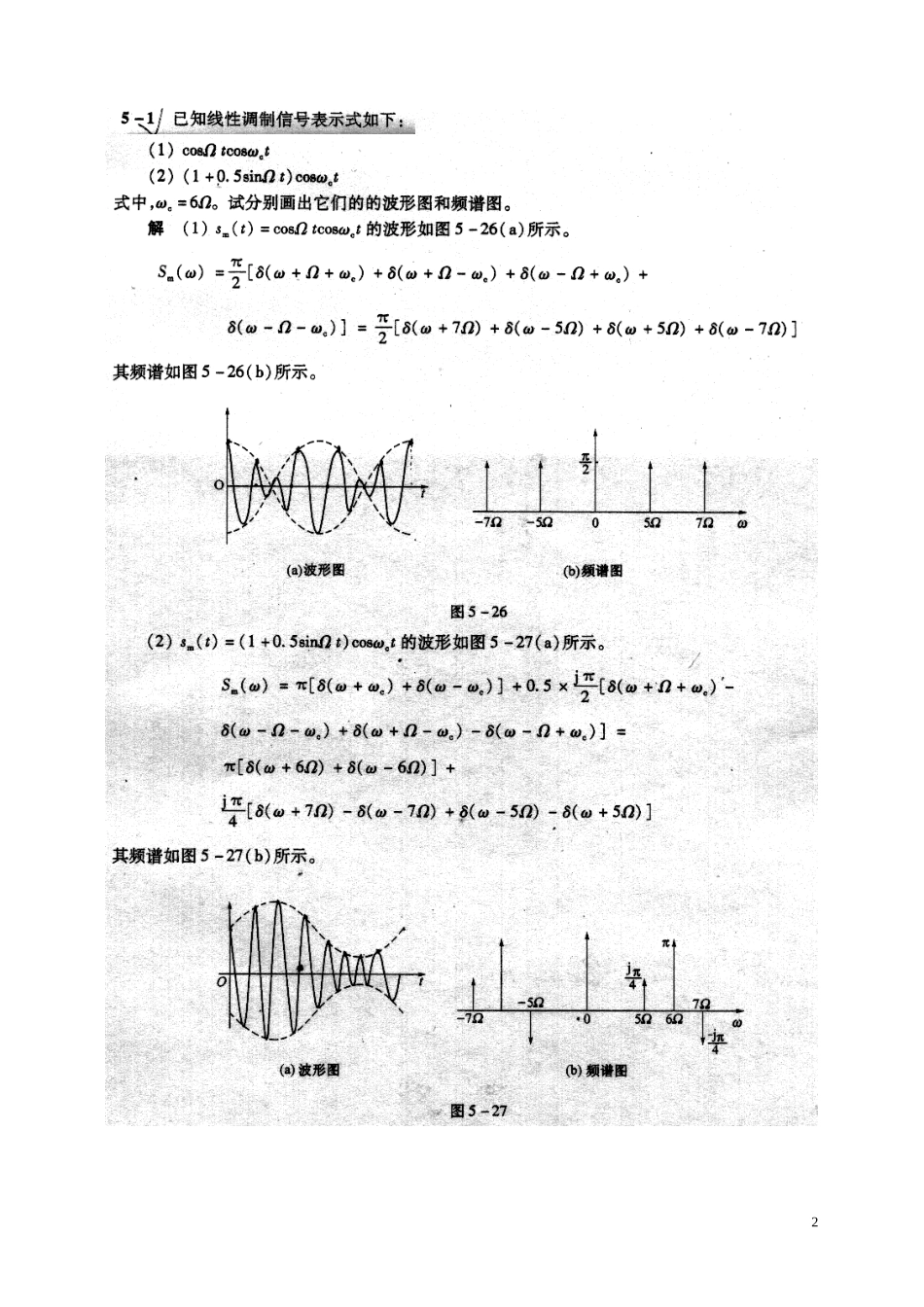 《通信原理》第六版_樊昌信_曹丽娜作业参考答案_第2页