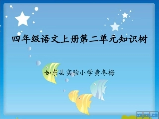 （黄冬梅）四年级上册第二单元知识树