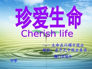 珍爱生命主题班会2