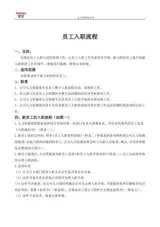 标准入职流程