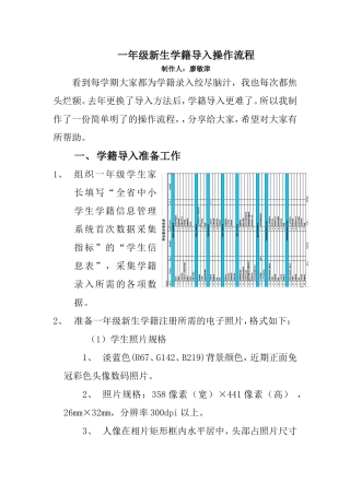 一年级新生学籍导入操作流程