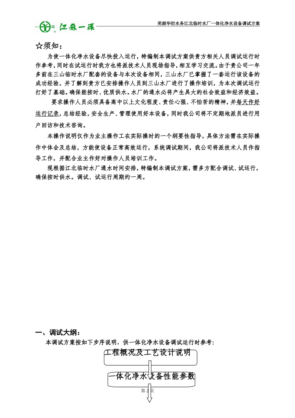 一体化净水设备安装、调试、运行操作维护说明_第3页