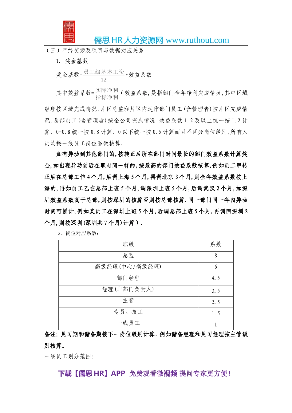 2016年公司年终奖分配方案_第2页