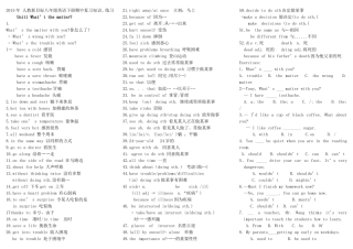 2015人教新目标八下英语全册知识