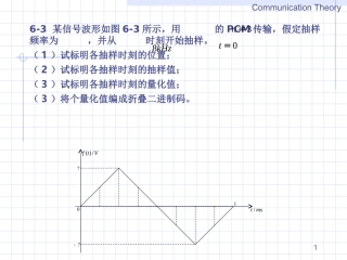 《通信原理》第6章_习题