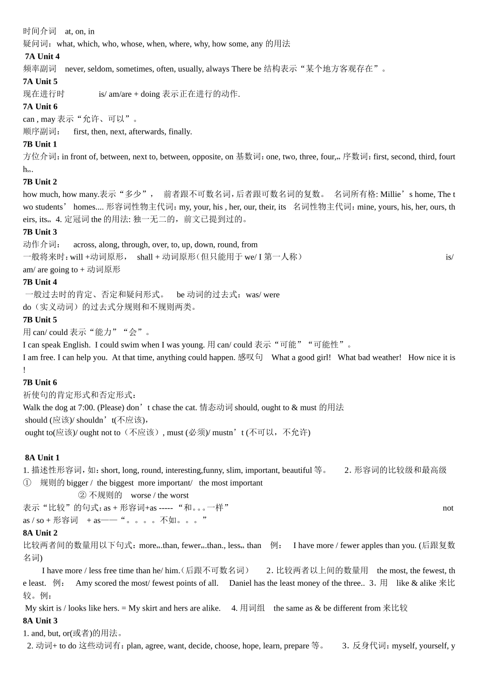 牛津初中英语语法汇总_第2页