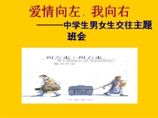爱情向左，我向右———中学生男女生交往