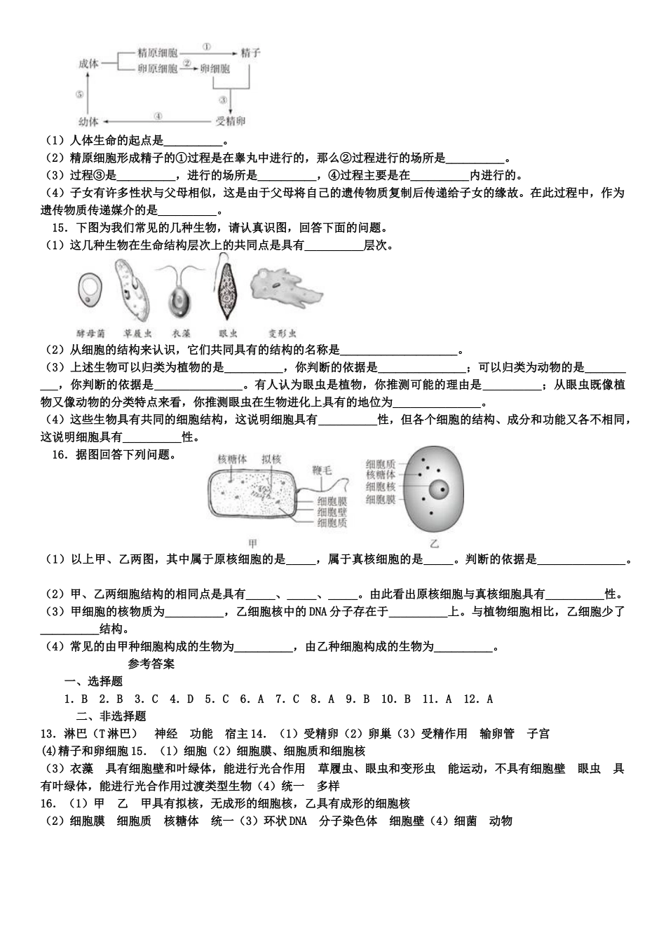 第一章走近细胞单元检测_第2页
