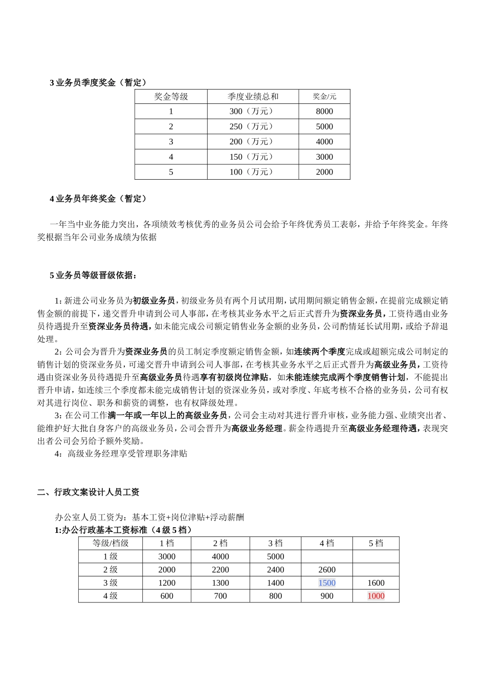 业务员提成方案_第2页