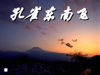 《孔雀东南飞》ppt课件