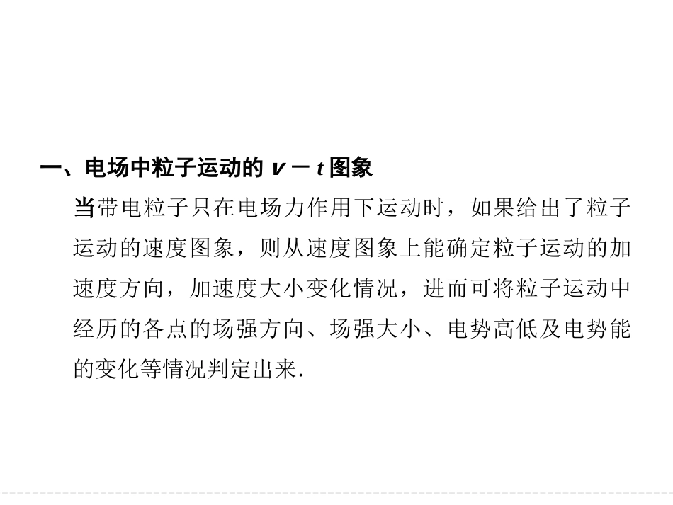 -电场中E-x图象、φ-x图象v-t图象的剖析及应用_第3页