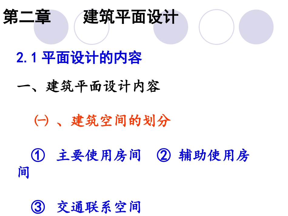 建筑平面设计_第1页