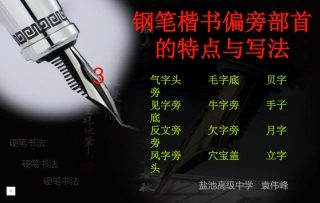 钢笔楷书偏旁部首3
