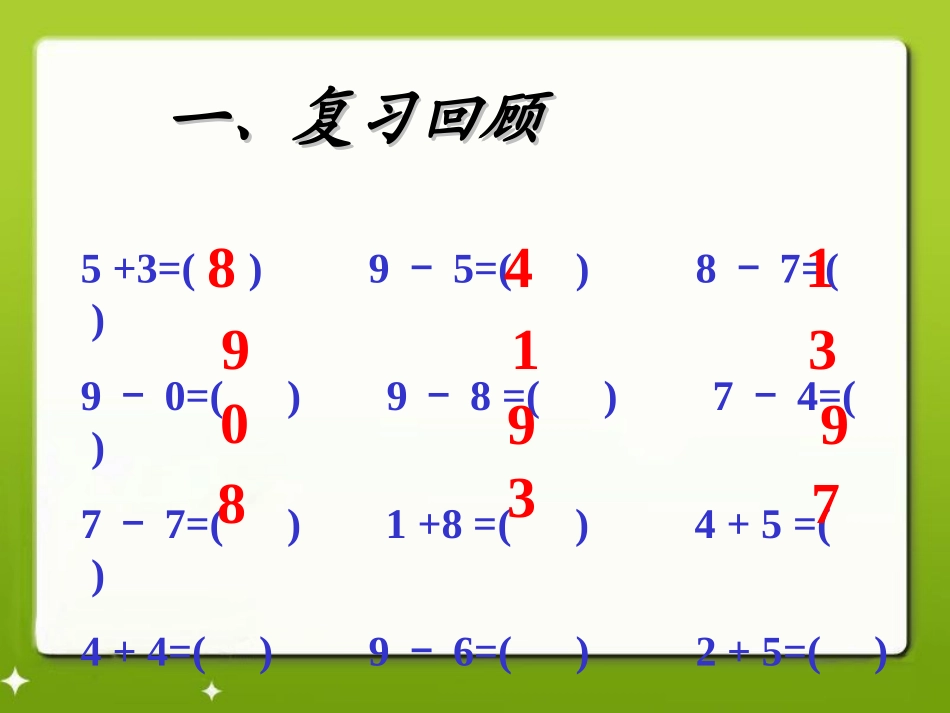 一年级下册数学青岛版《10的加减法(信息窗6)》教学课件_第2页