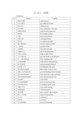 新教材7AUnit4词组 (2)