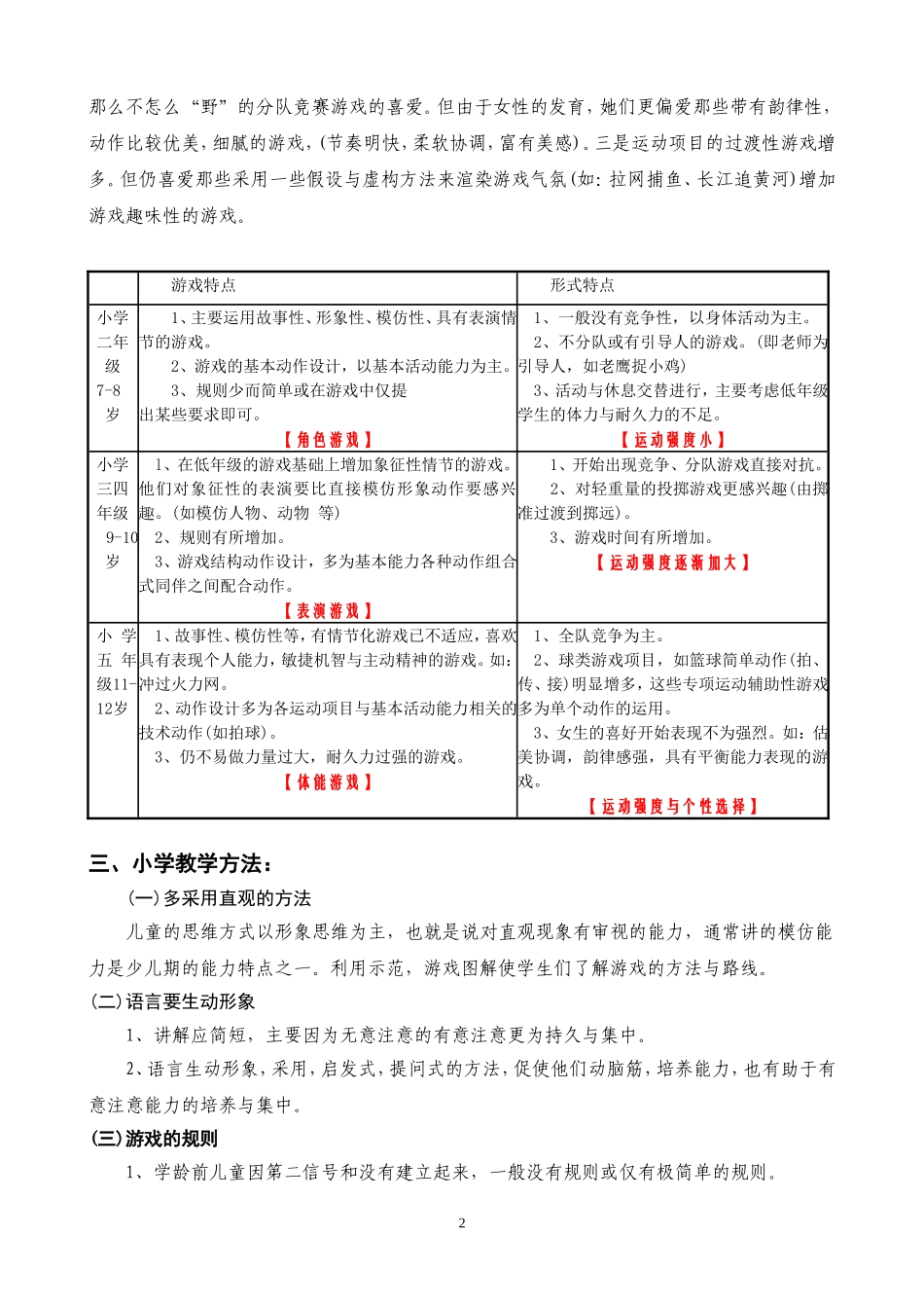 少儿体育游戏教学策略与设计_第2页
