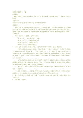 珍奇的稀有动物