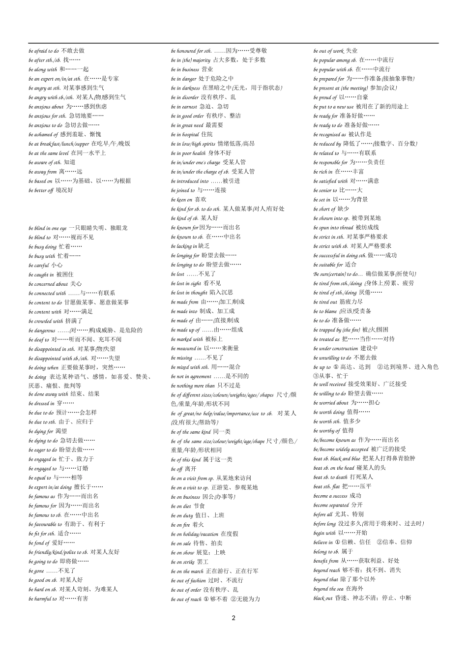 2018高考最新词组短语_第2页